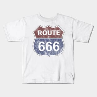 Get Your Kicks On Route 666 Kids T-Shirt